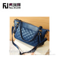 Quilted pattern woman leather shoulder bag for sale leather PU shoulder bag shoulder bag for girls